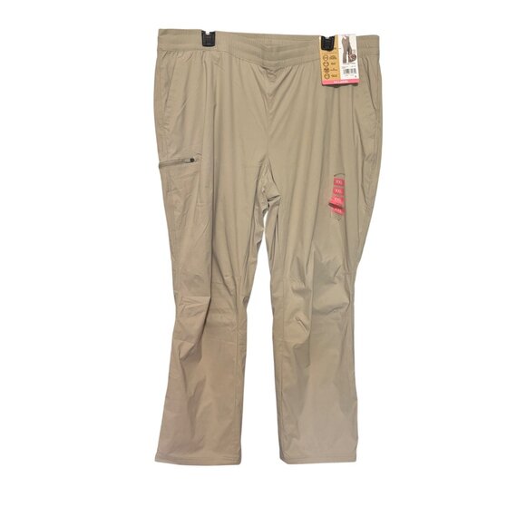 ZeroXposur Linea Stretch Pants Men's XXL Gravel Elastic Waist Drawcord Pockets